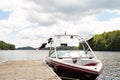 A composite picture taken on Lake Joseph representing the Muskoka boating accident involving Kevin O`Leary.