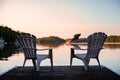 A composite picture taken on Lake Joseph representing the Muskoka boating accident involving Kevin O`Leary.