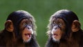 Composite Portrait of Baby Chimpanzees Royalty Free Stock Photo