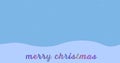 Composite of snow falling over christmas greetings text on blue background Royalty Free Stock Photo