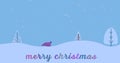 Composite of snow falling over christmas greetings text on blue background Royalty Free Stock Photo