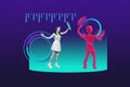 Composite trend artwork 3D sketch photo collage of cyberspace virtual simulation effect future young lady hand gesture