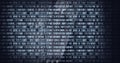 Composition of binary coding processing over computer circuit board Royalty Free Stock Photo