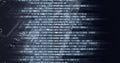 Composition of binary coding processing over computer circuit board Royalty Free Stock Photo