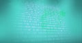 Composition of binary coding processing over computer circuit board Royalty Free Stock Photo