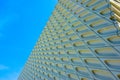 Composition of Blue Sky and Dramatic High Rise Architecture