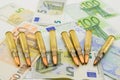 Composition with bullets and euros.