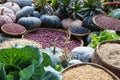 Composition with cereal, fruits and vegetables