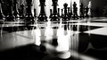 composition chess black and white Royalty Free Stock Photo