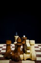 Composition of chess pieces Royalty Free Stock Photo