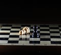 Composition with chessmen Royalty Free Stock Photo