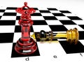 A Composition with chessmen Royalty Free Stock Photo