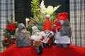 Composition of Christmas Figurines Royalty Free Stock Photo