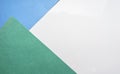 The composition of the colored sheets of paper. Geometric background. Bright typographic design Top view, close-up Royalty Free Stock Photo