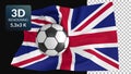 World flag football soccer background