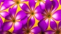 A Composition Of A Creative Image Of Purple Flowers On A Yellow Background AI Generative