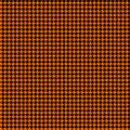 Orange and Black Houndstooth Seamless Pattern