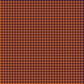 Orange and Navy Houndstooth Seamless Pattern Royalty Free Stock Photo