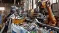 Recycling with Technology.Robot Waste Warriors