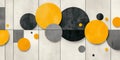 Brutalist-inspired background with bold geometric shapes and contrasting colors in a minimalist design