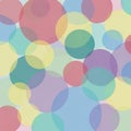 Composition featuring overlapping translucent circles of various sizes Royalty Free Stock Photo
