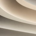 Composition featuring smooth, curved layers of beige and off-white Royalty Free Stock Photo