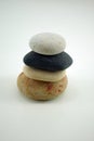 composition with four different zen stones Royalty Free Stock Photo