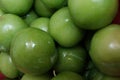 Erik, or greengages, often called sour green plums, eaten in Turkey. Royalty Free Stock Photo