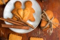 The composition of ginger biscuits, Royalty Free Stock Photo