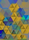 Composition with golden triangles Royalty Free Stock Photo