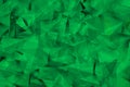 Composition of green triangles with shadows Royalty Free Stock Photo