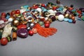 Composition of jewelry making supplies Royalty Free Stock Photo