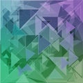A composition of overlapping triangles in varying sizes and orientatio Royalty Free Stock Photo
