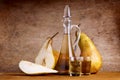 Composition with pear brandy Royalty Free Stock Photo