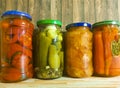 Composition pickled vegetables, marinated food