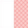 Composition of pink checkered pattern on white backrgound Royalty Free Stock Photo