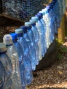 Composition with plastic bottles of mineral water. Plastic waste Royalty Free Stock Photo