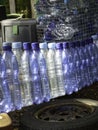 Empty plastic bottles are recyclable waste, garbage plastic in rubbish bin Royalty Free Stock Photo