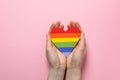Composition for Pride and LGBTQ community concept Royalty Free Stock Photo