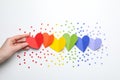 Composition for Pride and LGBTQ community concept Royalty Free Stock Photo