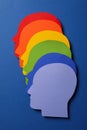 Composition for Pride and LGBTQ community concept Royalty Free Stock Photo