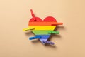 Composition for Pride and LGBTQ community concept Royalty Free Stock Photo