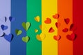 Composition for Pride and LGBTQ community concept Royalty Free Stock Photo