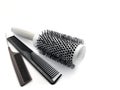 Composition of professional hairbrushes. Professional combs