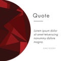 Composition of quote with red circle on white backrgound Royalty Free Stock Photo