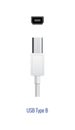White USB-B Composition Royalty Free Stock Photo