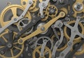 Composition resembles a clockwork mechanism, showcasing precision Royalty Free Stock Photo
