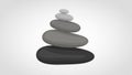 Composition resembles traditional Zen stone arrangements, often associa Royalty Free Stock Photo