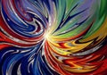 The composition suggests movement and fluidity, resembling a vortex Royalty Free Stock Photo