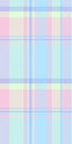 Composition textile tartan plaid, messy seamless background texture. Household pattern check fabric vector in light and blue Royalty Free Stock Photo